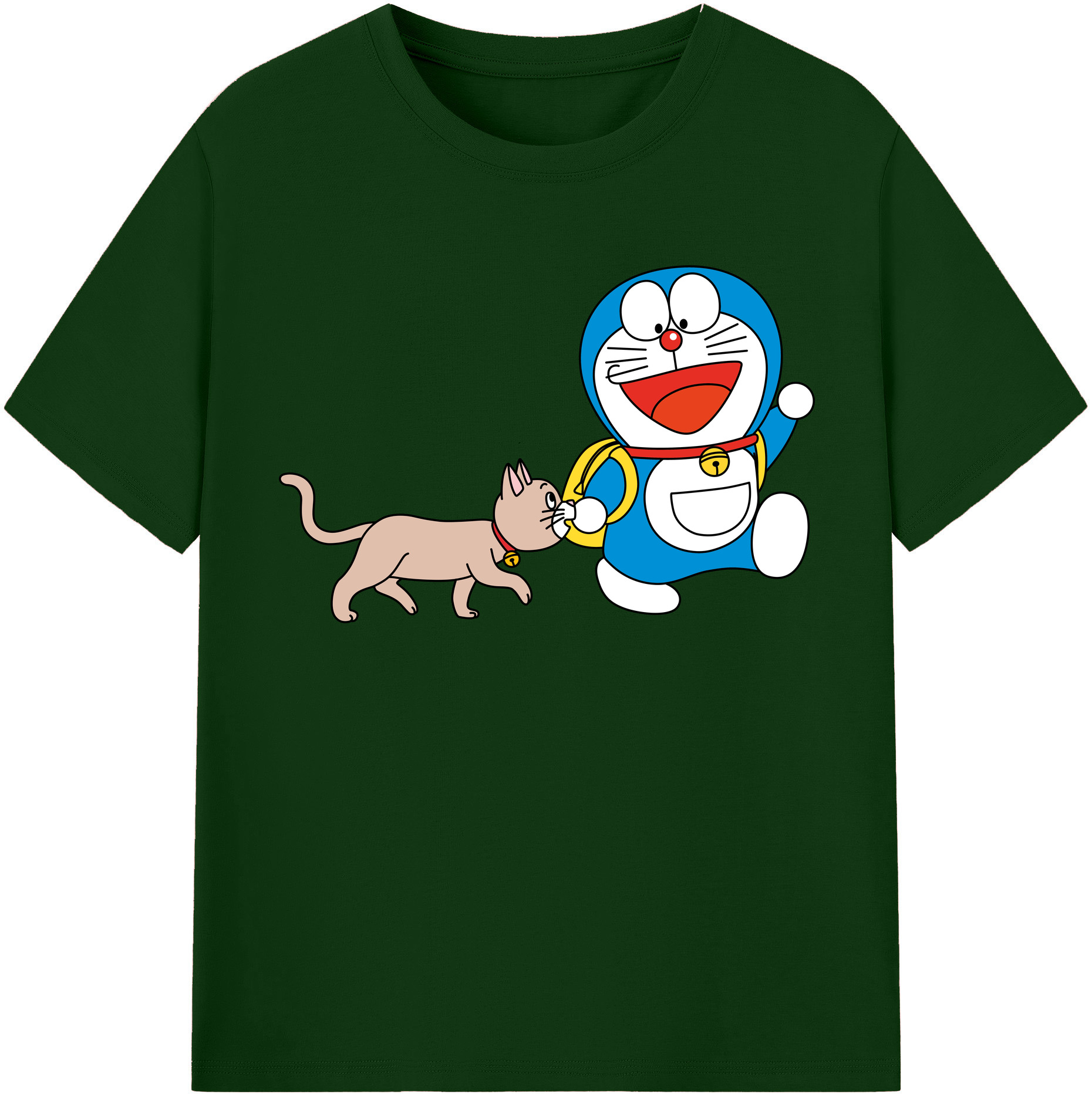 （画像用） ドラえもん Doraemon 綿100％半袖Tシャツ（フロントプリント）